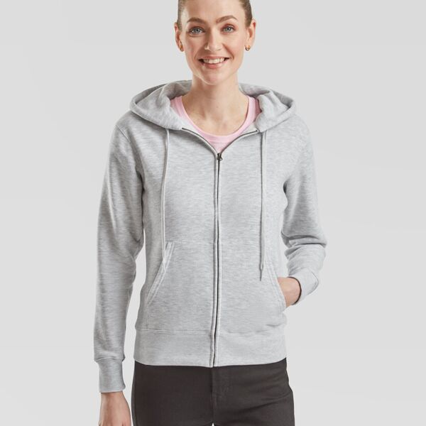 Lady-fit hooded sweat jacket Thumbnail