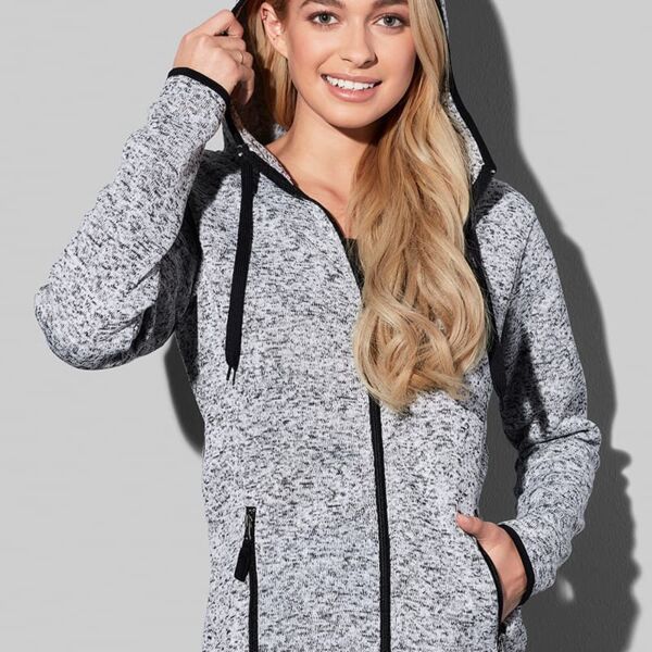 Ladies Active Knit Fleece Jacket Thumbnail